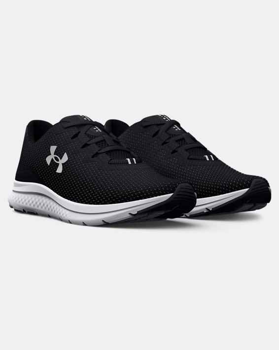 Men's UA Charged Impulse 3 Running Shoes in Black image number 3